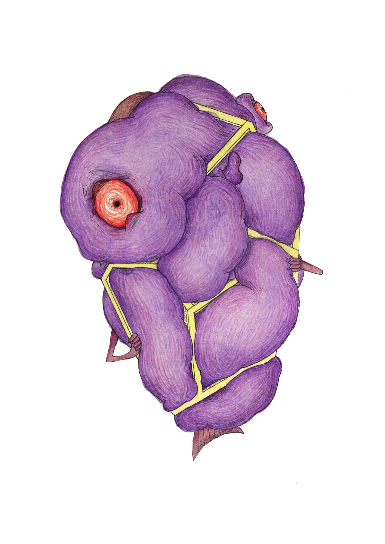 《BOOM》插画习作（图ZNzc1Mzg3NjQ=） - 创作习作 - 站酷设计师Rhea_Z原创素材 - 站酷ZCOOL