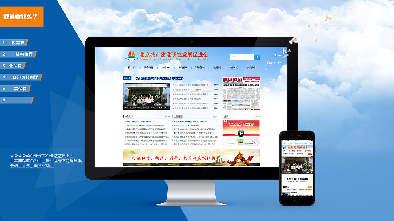 北京城市建筑协会研究发展促进会网站（图ZOTkzMjUzMDg=） - 企业官网 - 站酷设计师zhaobr原创素材 - 站酷ZCOOL