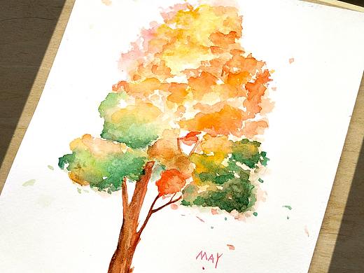 水彩手绘练习2~（个人主页-ZNDQ2NTY0MzI=） - 绘画 - 站酷设计师渡阡陌原创素材 - 站酷ZCOOL