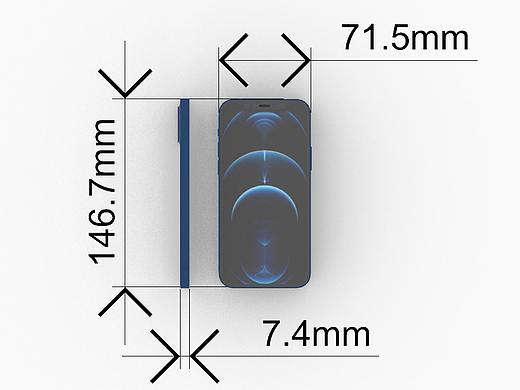 iphone12 pro手机1：1高质量精细3D模型 犀牛模型