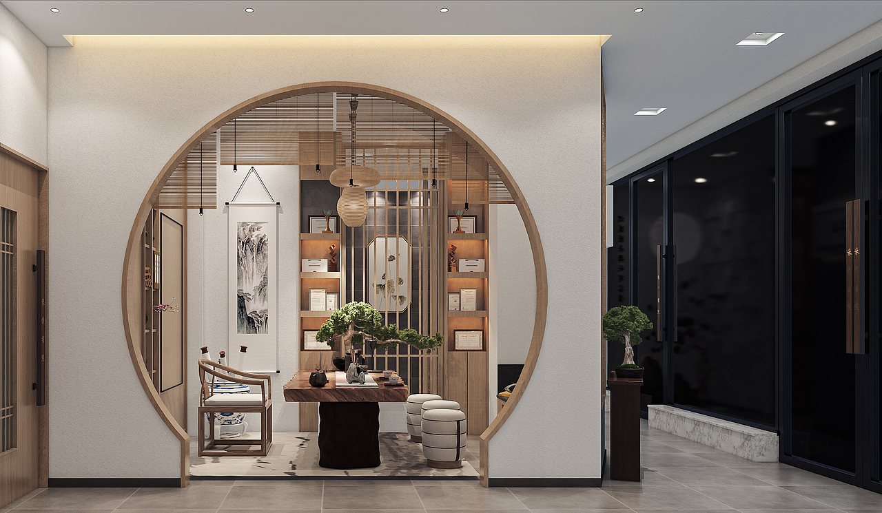 来仪书院（图ZMjkxOTQ4NTYw） - 商业空间设计 - 站酷设计师SCM设计原创素材 - 站酷ZCOOL