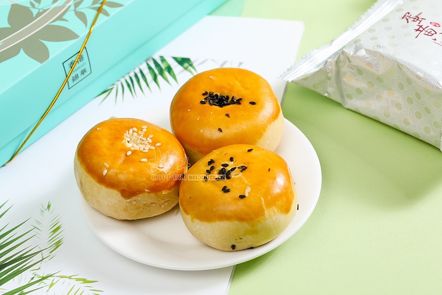 蛋黄酥场景拍摄 凤梨酥 糕点 色彩主题场景