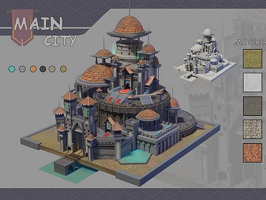 單體建筑主城（個人主頁-ZNDcxNTMyOTY=） - 游戲原畫 - 站酷設(shè)計(jì)師叫黑貓的哥斯拉原創(chuàng)素材 - 站酷ZCOOL