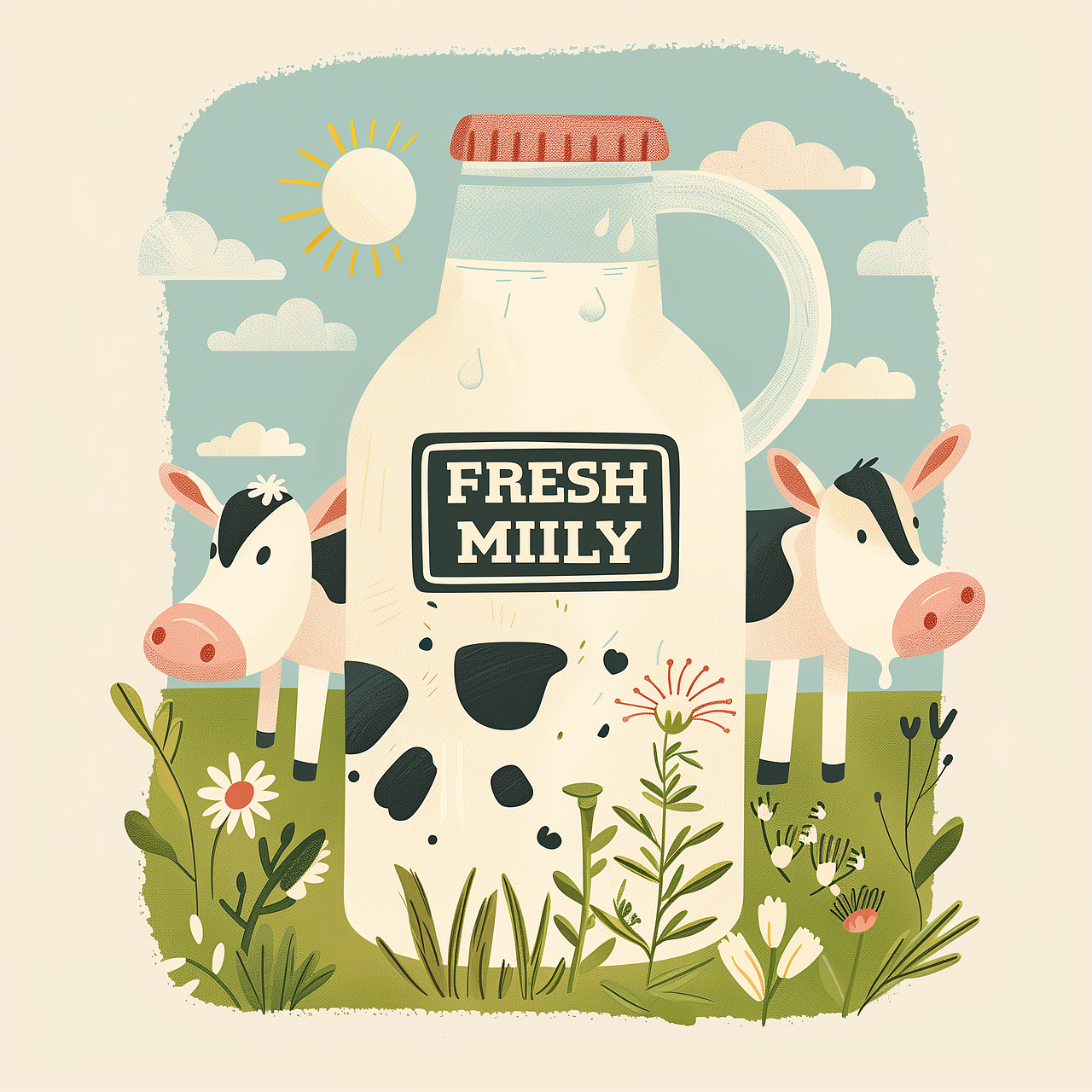 《miily milk》mii鲜奶IP概念设计（图ZMzY1MDQ1MzQ0） - 商业插画 - 站酷设计师菌木King找工作中原创素材 - 站酷ZCOOL