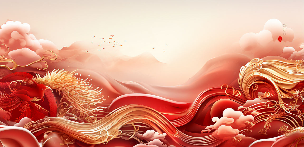 节日插画｜中国红背景（图ZMzQ5MzcyNTAw） - 新锐潮流插画 - 站酷设计师ANXIAOYAO9981原创素材 - 站酷ZCOOL