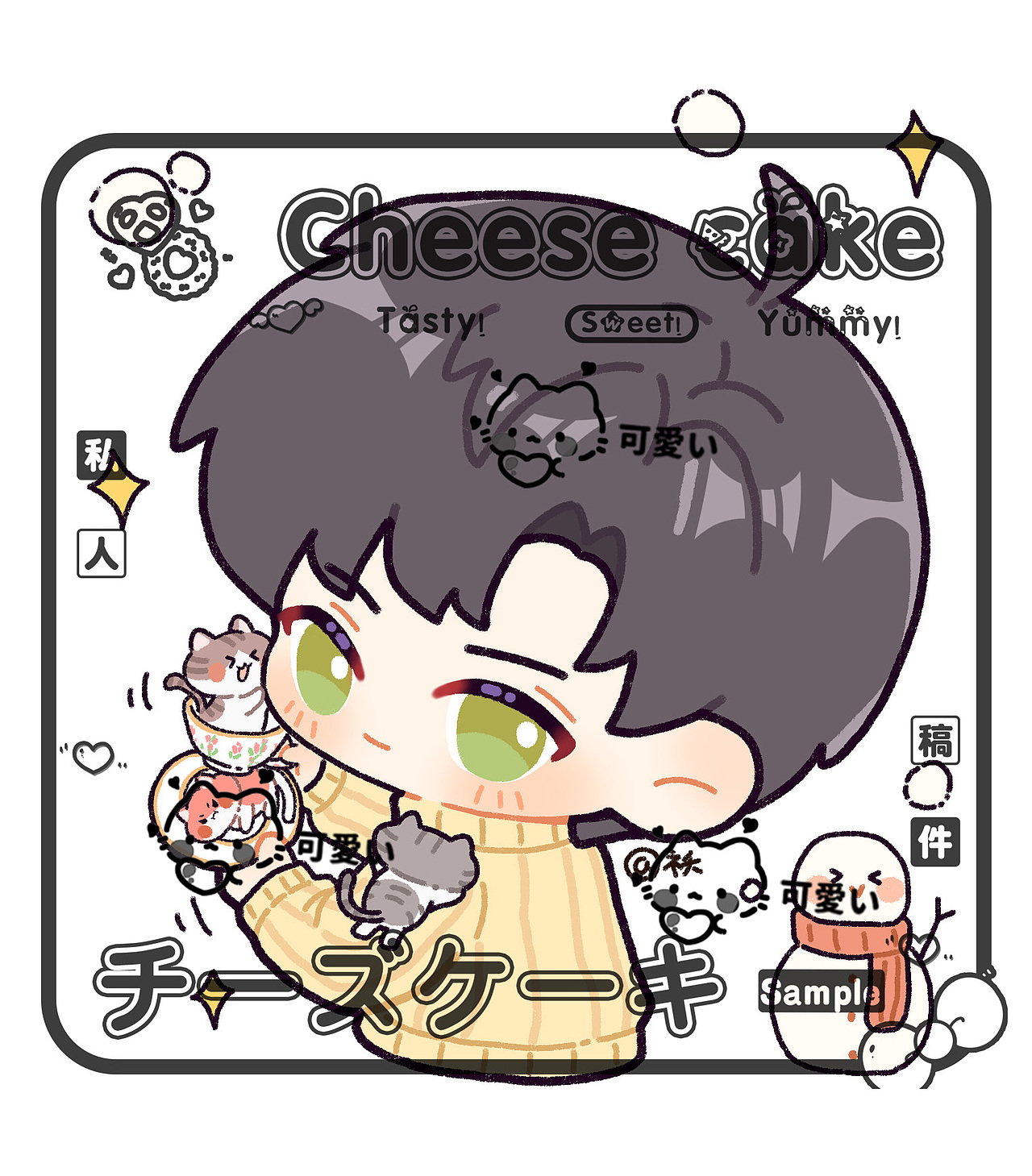 可爱的三只（图ZMzY1ODU1ODky） - 创作习作 - 站酷设计师猫祆原创素材 - 站酷ZCOOL