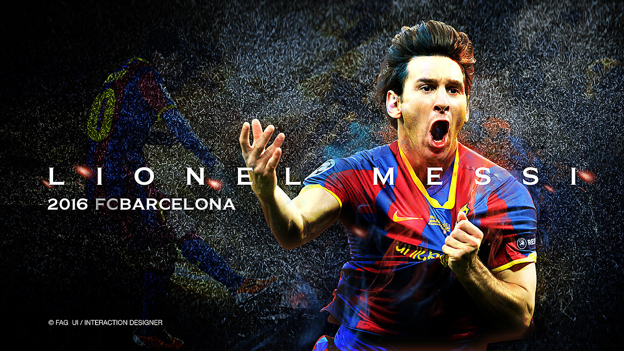 原创作品－2016 FCBARCELONA 双冠王 梅西 PS合成（图ZNDk3OTE0NzI=） - 图案 - 站酷设计师FAG手辰原创素材 - 站酷ZCOOL