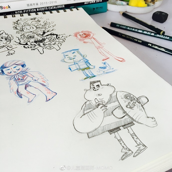 2017作品汇-MOMO插画路