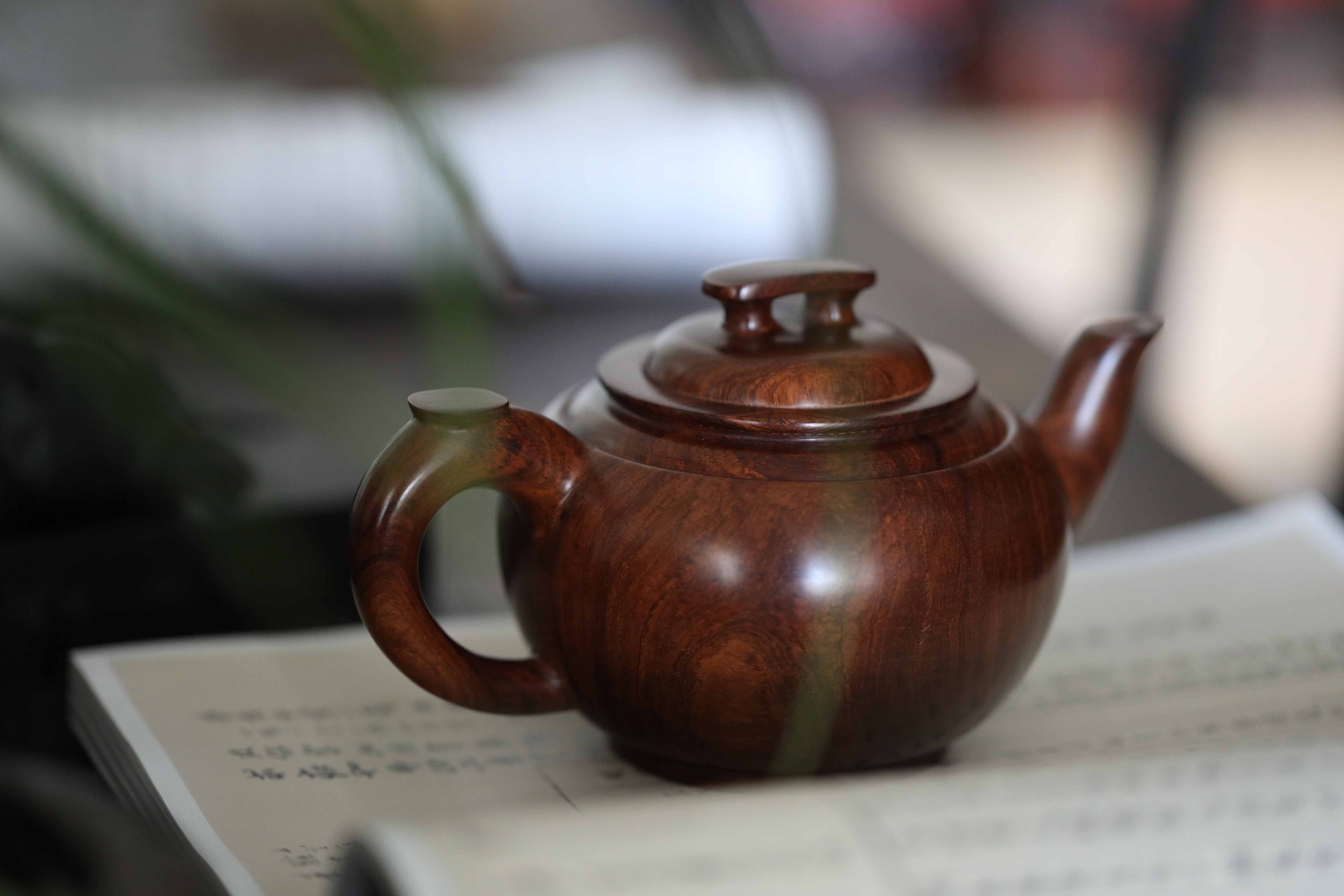 茶壶海南黄花梨静物艺术收藏秋坞居|手工艺|工艺品设计|秋坞居 - 原创