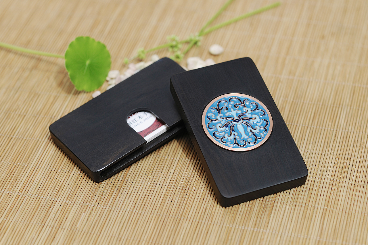 匠艺木语珐琅系列，黑檀搭配景泰蓝制作，亦传统亦现代（图ZMTkzMzk1OTEy） - 生活用品 - 站酷设计师匠艺文创原创素材 - 站酷ZCOOL