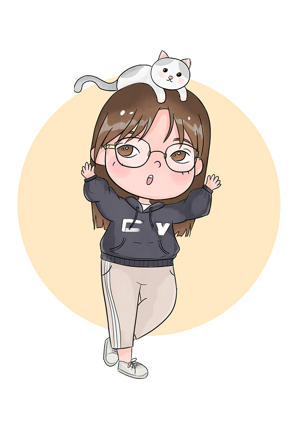 团队成员Q版手绘