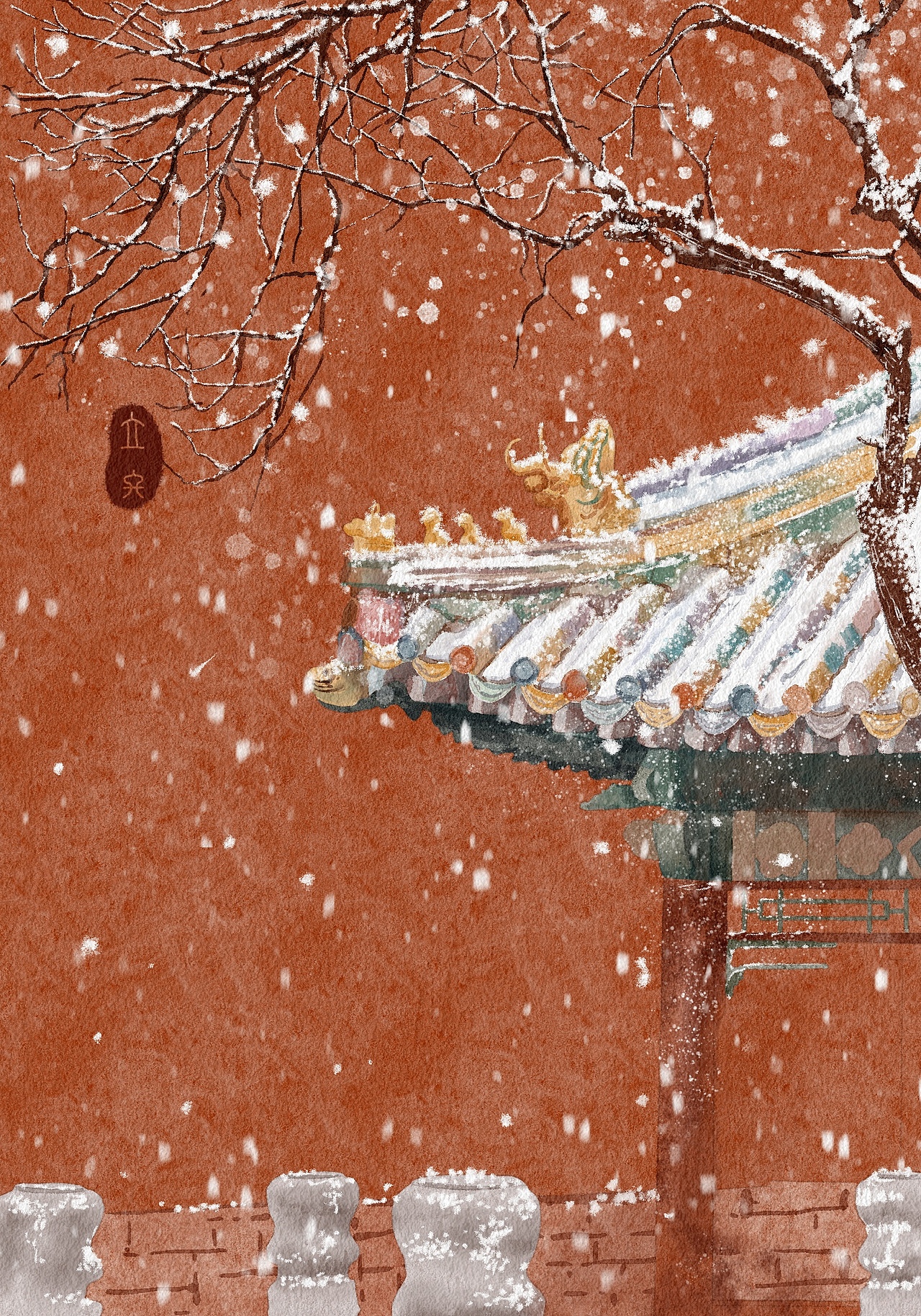 中国传统文化二十四节气（图ZMzM4MTk0MTIw） - 艺术插画 - 站酷设计师是爱画画的小牛原创素材 - 站酷ZCOOL