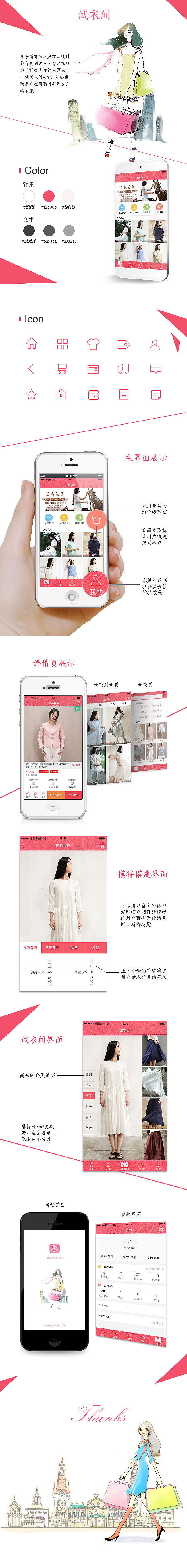 试衣间APP（图ZMzMyOTcxNDQ=） - APP界面 - 站酷设计师羞呆呆原创素材 - 站酷ZCOOL