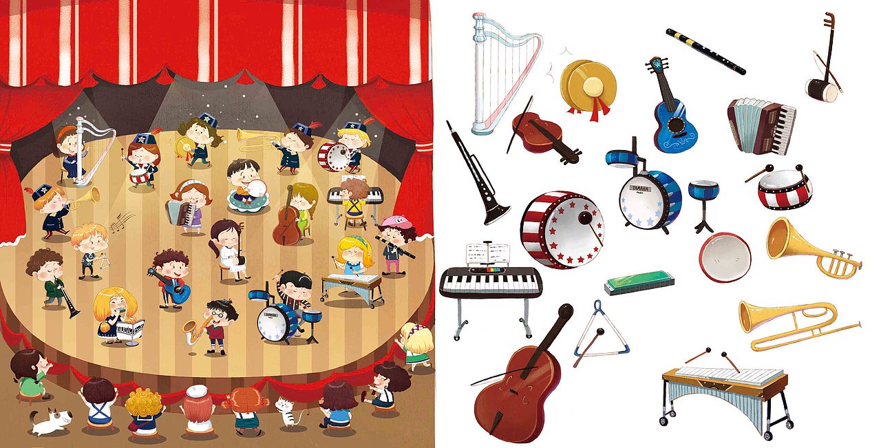 认知类插画-乐器
