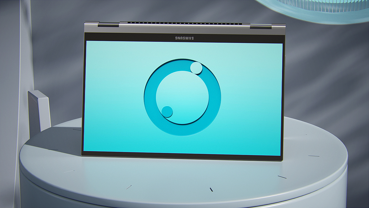 C4D三星笔记本电脑产品动画