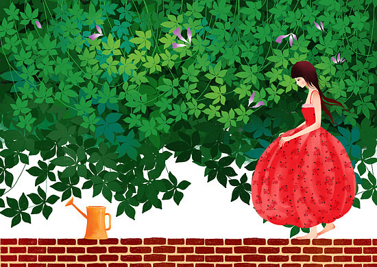 画儿晴天插画作品《悠悠花巫》（图ZNjQ0MTQwOA==） - 创作习作 - 站酷设计师画儿晴天原创素材 - 站酷ZCOOL