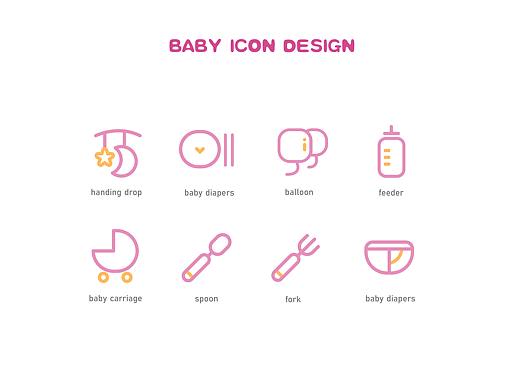 原创 线性 可爱 ICON设计（个人主页-ZNDQzMzI4MTI=） - 图标 - 站酷设计师鱼羔原创素材 - 站酷ZCOOL