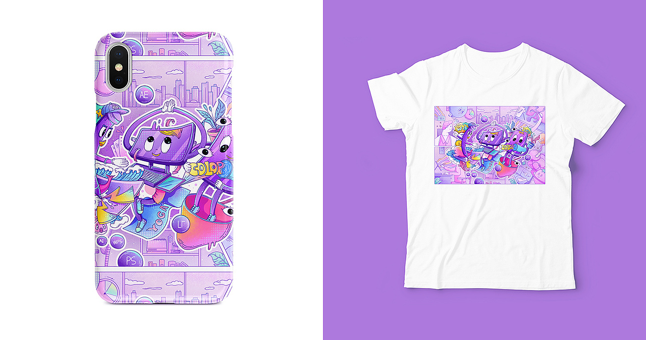 联想YOGA A940创意插画海报（图ZMTcxMzA0NjI0） - 海报 - 站酷设计师虾渔堡原创素材 - 站酷ZCOOL