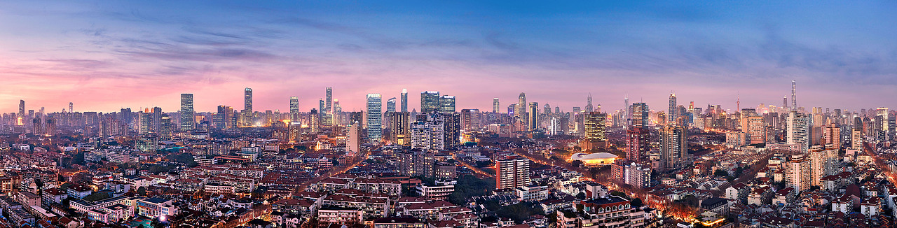 上海延安路沿线全景