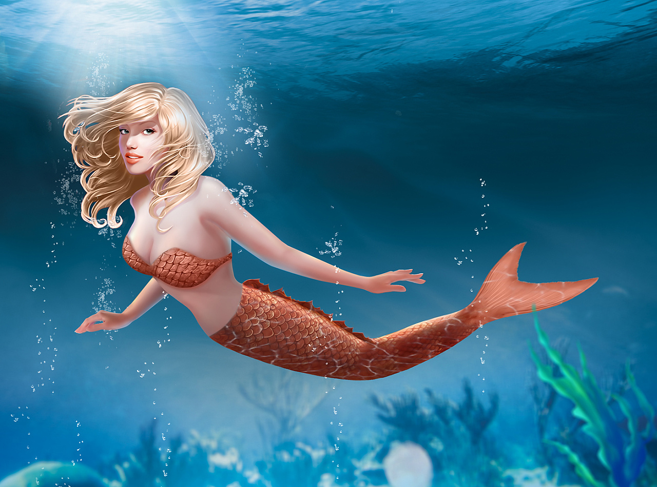 mermaid digital painting