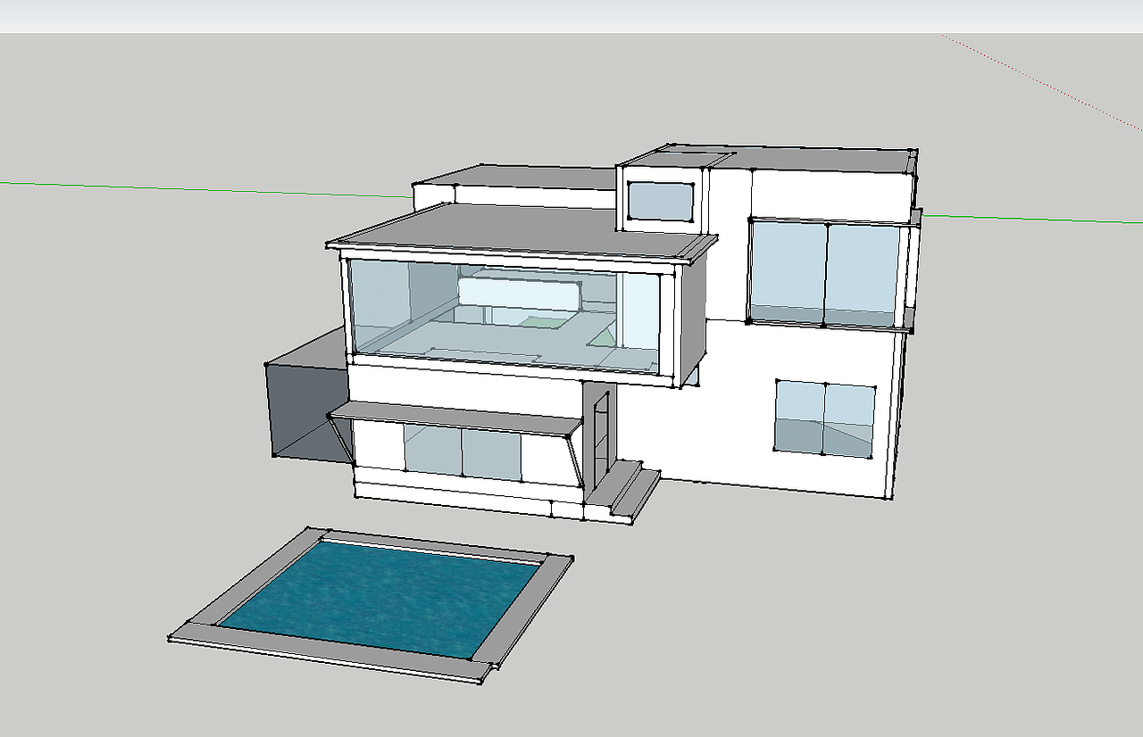 小型建筑su模型