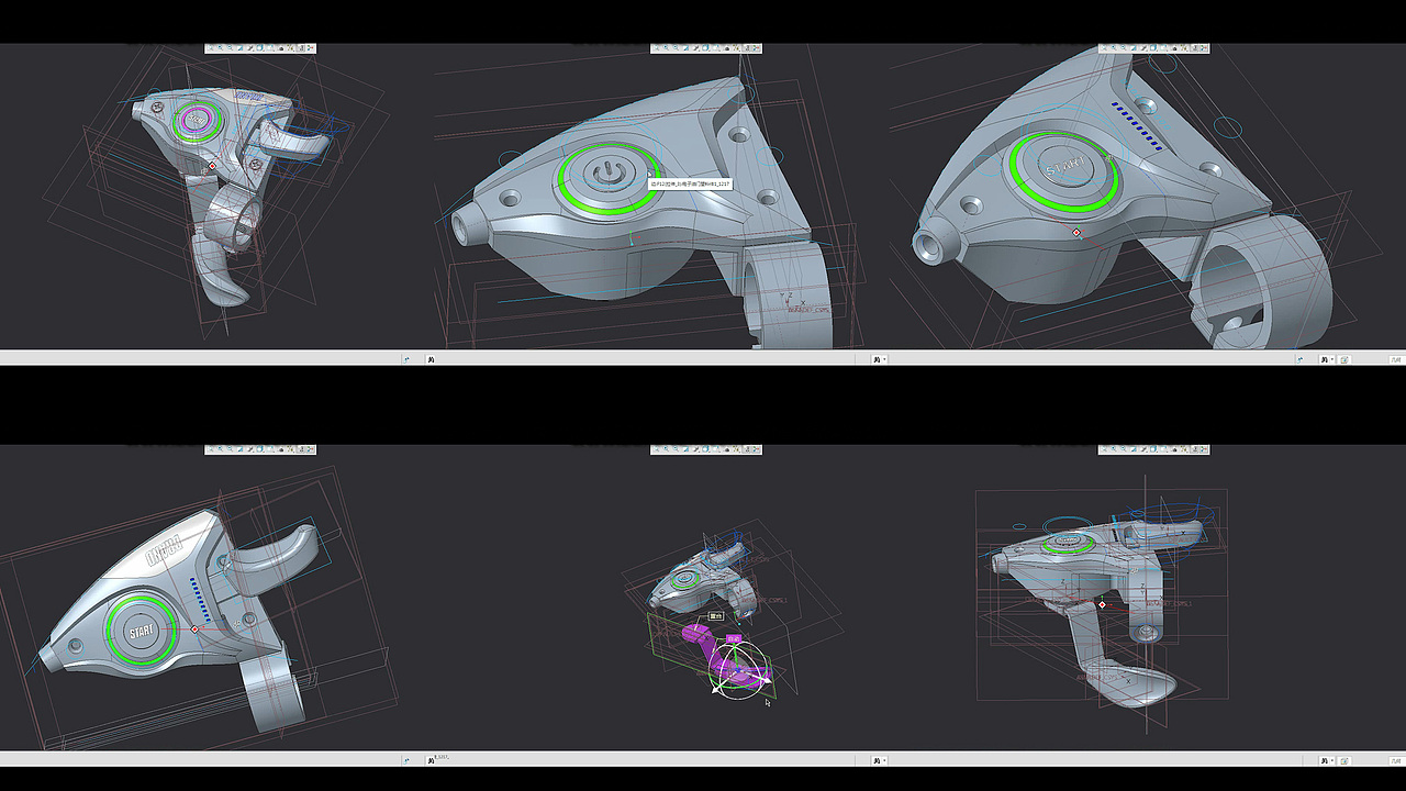 Creo建模练习(电子油门)