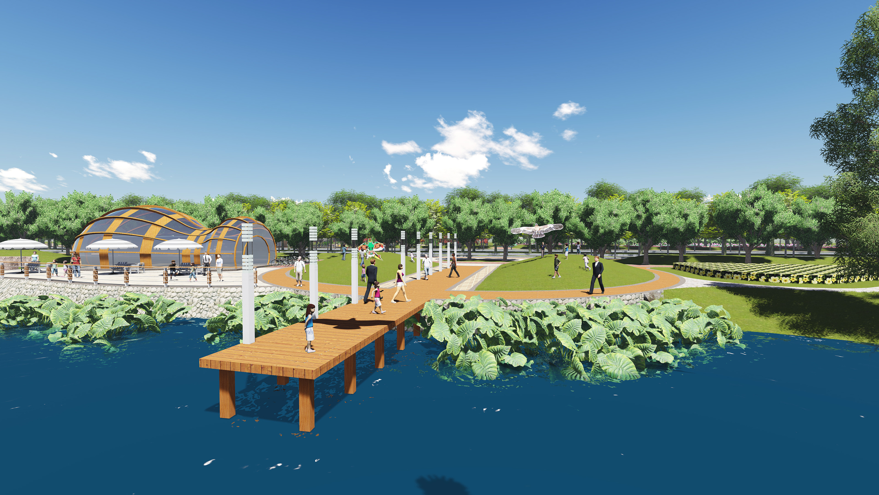 水上乐园设计案例-双河景观设计