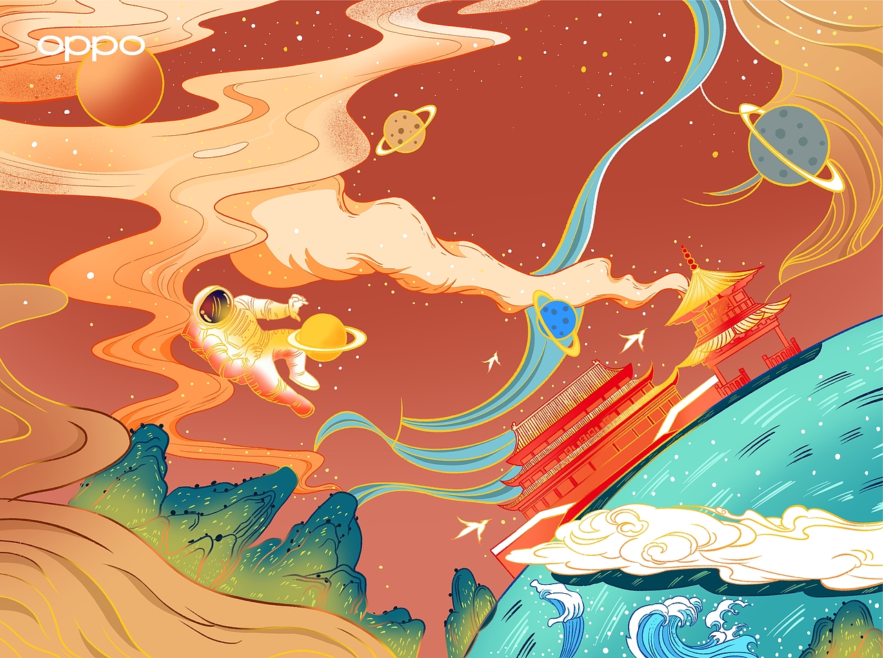 OPPO Enco Free 耳机套 设计——梦境（图ZMTkxODE5NTM2） - 图案 - 站酷设计师haois原创素材 - 站酷ZCOOL