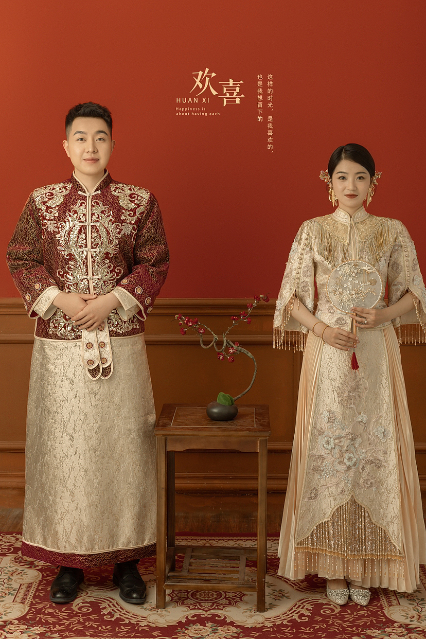 新中式婚纱照 一瞥一笑，一举一动皆是温柔。（图ZMzI0ODA2MDMy） - 人像摄影 - 站酷设计师麦格映画原创素材 - 站酷ZCOOL