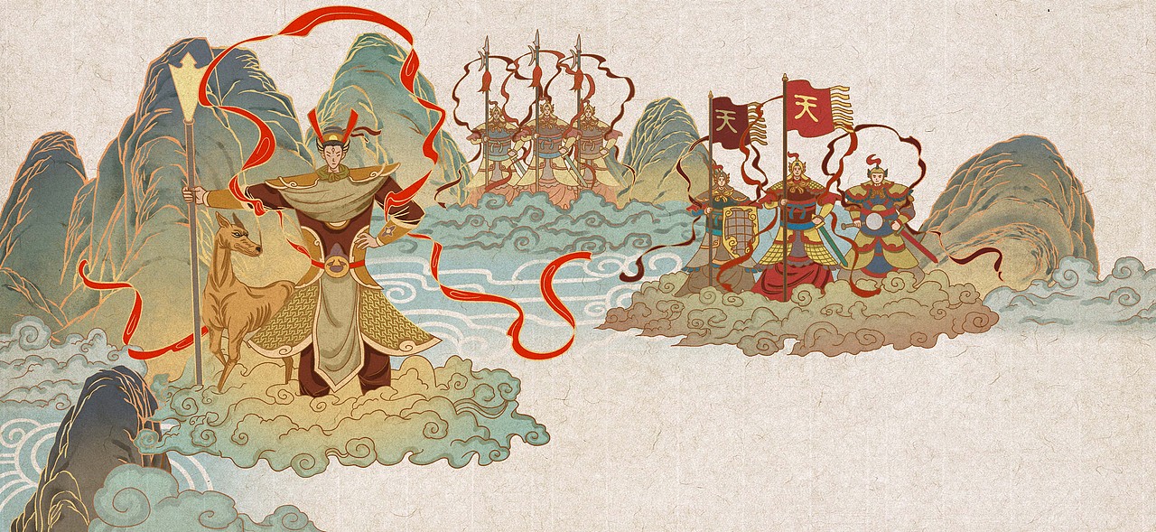 《劈山救母》绘本