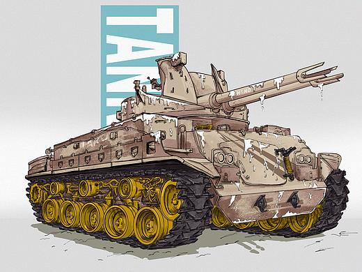 一些关于坦克的插画练习 