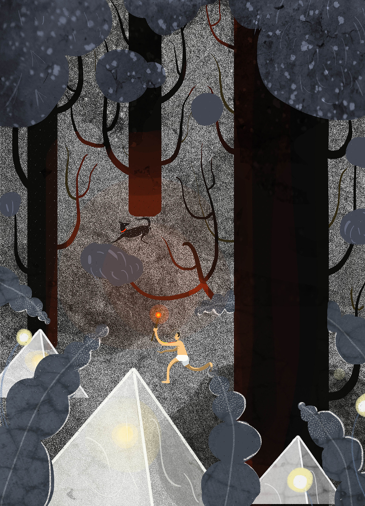 關(guān)于森林的故事合集（圖ZMTgwMTM1MTM2） - 商業(yè)插畫 - 站酷設(shè)計(jì)師阿蚌Boom原創(chuàng)素材 - 站酷ZCOOL