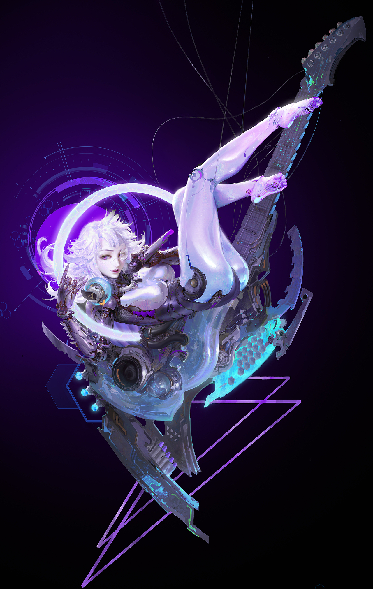 《摇滚女王—紫色歌姬》 黄光剑作品