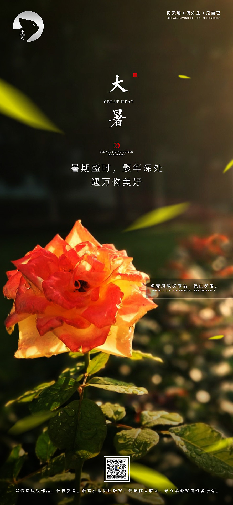 大暑（图ZMjE2NDU3Mzg0） - 海报 - 站酷设计师青岚设计原创素材 - 站酷ZCOOL