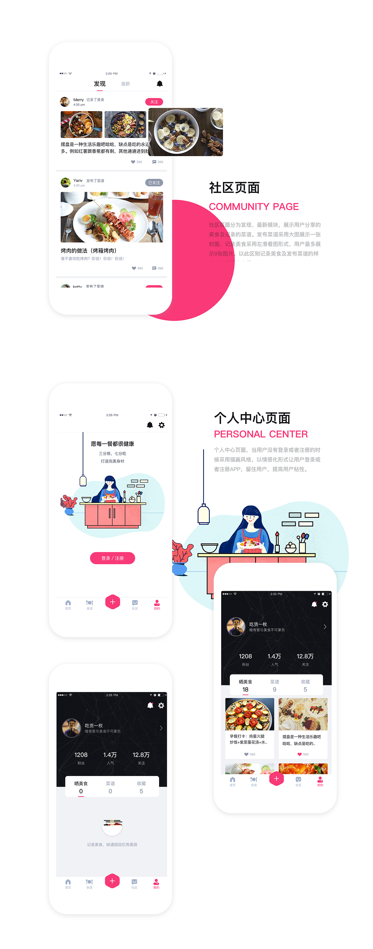 健身餐界面设计（图ZMTI1MzIwMzY0） - APP界面 - 站酷设计师yariv原创素材 - 站酷ZCOOL