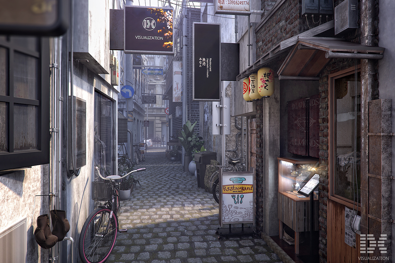 小街小巷（图ZMTM2MjA0OTIw） - 建筑/空间 - 站酷设计师莱卡原创素材 - 站酷ZCOOL