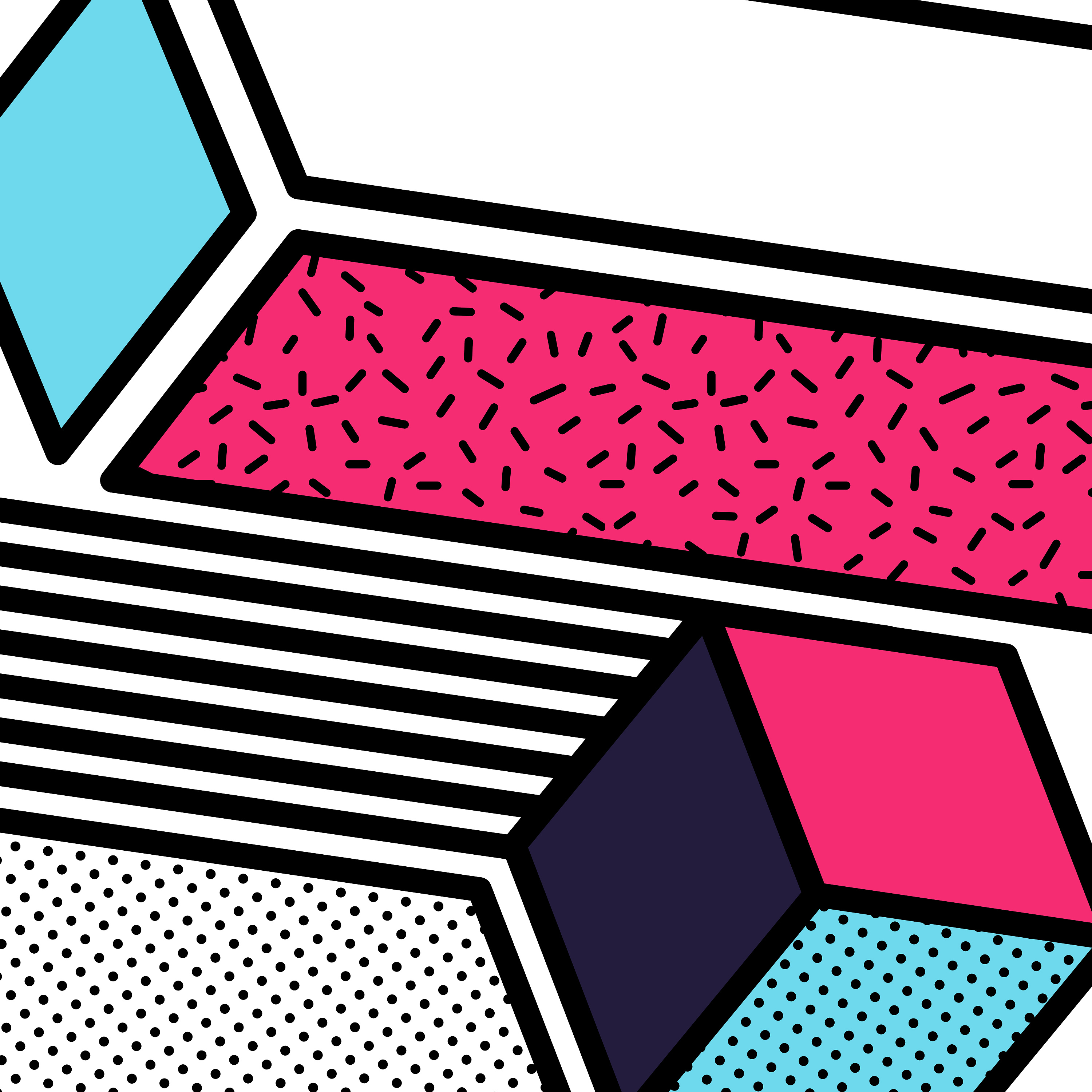 40张孟菲斯几何海报背景源文件