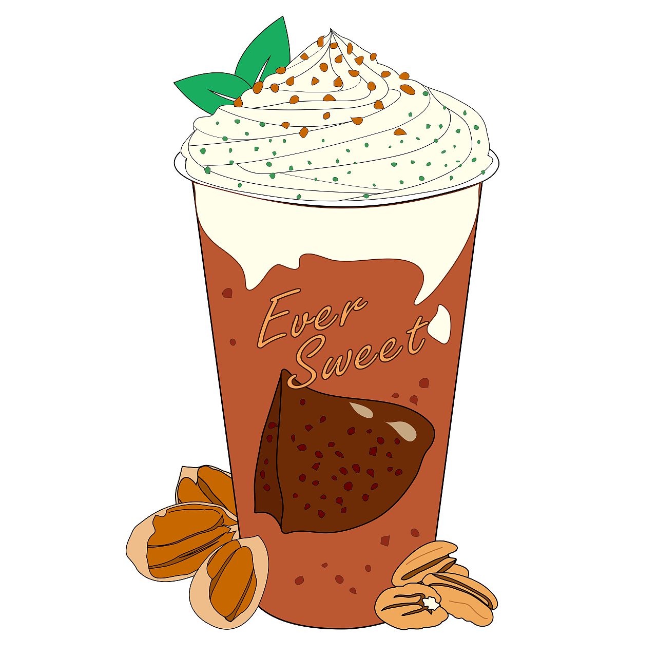 水果茶 水果壁纸手绘