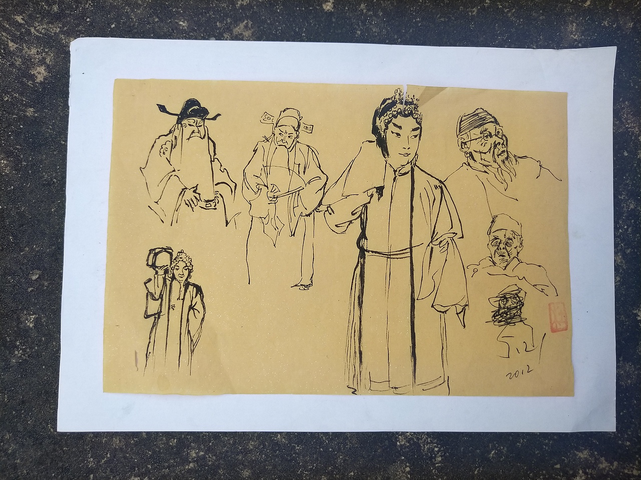 阿杜速写阿杜手绘速写肖像画大师速写艺术