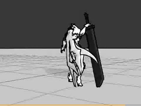 艺点动画|游戏动画优秀作品欣赏：重剑女武士_多连击