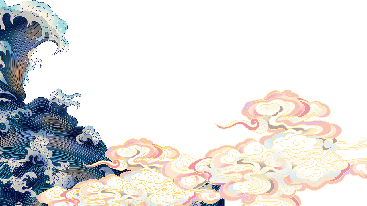 虎年迎鸿运虎啸生风插画