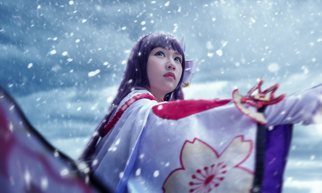 阴阳师雪女cos kitty版（图ZNzEzNDQxNzY=） - 人像摄影 - 站酷设计师muyanfei原创素材 - 站酷ZCOOL