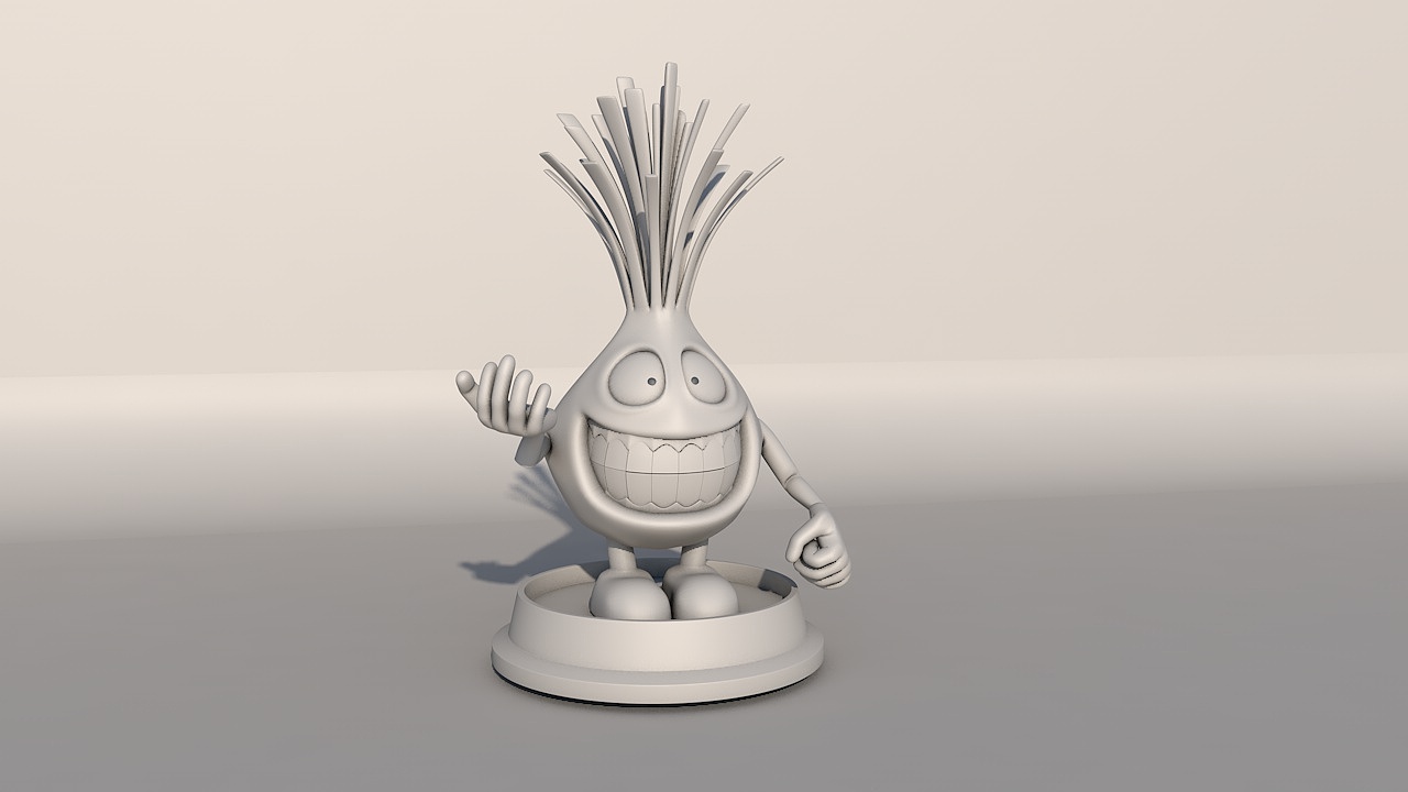 卡通IP建模--蒜头人