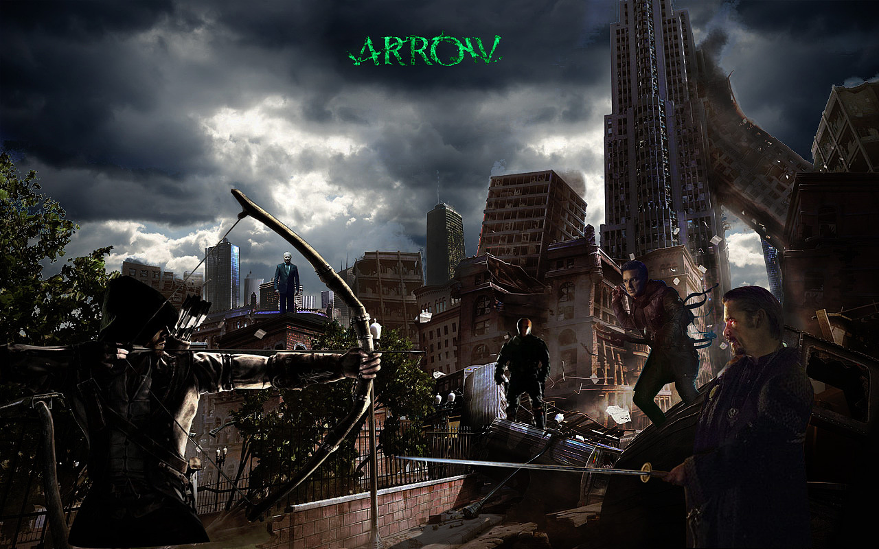 绿箭侠 自制壁纸