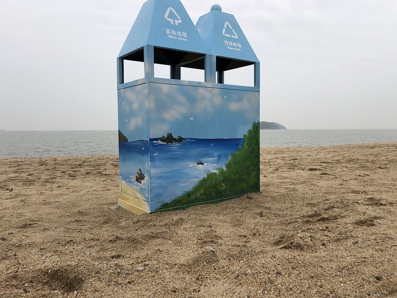 珠海垃圾桶彩绘,珠海果皮箱手绘