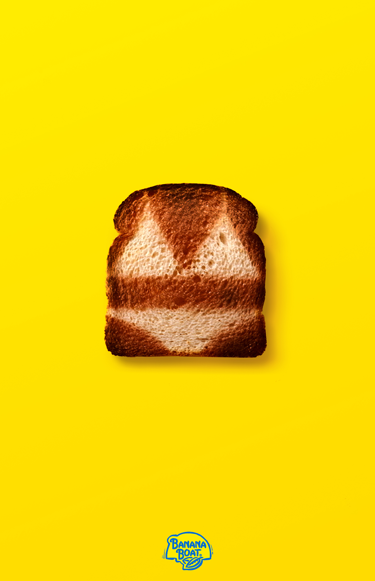 BananaBoat创意广告|晒伤的小面包