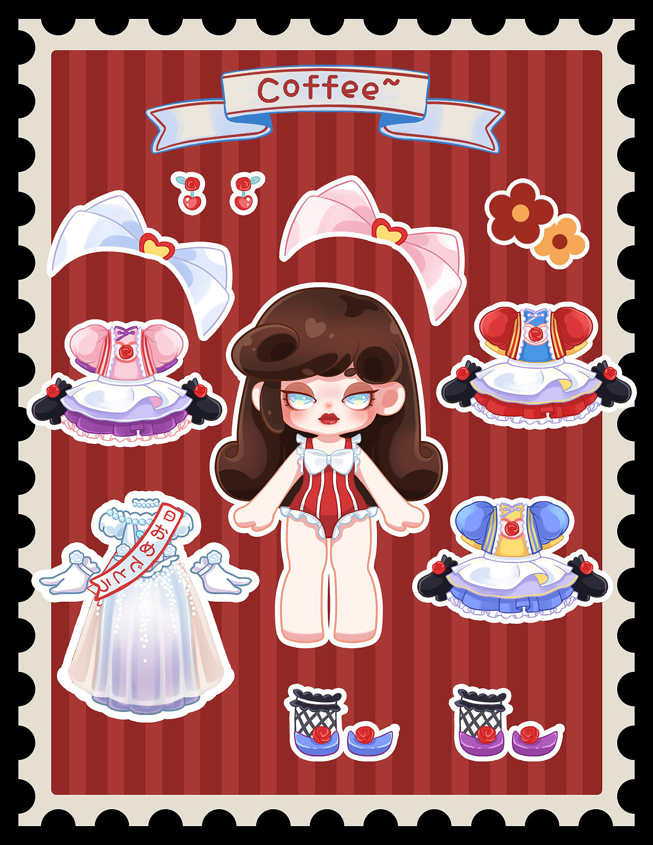 自设ip，她的名字叫咖啡（图ZMjg0NjMzOTgw） - 商业插画 - 站酷设计师cecilla原创素材 - 站酷ZCOOL