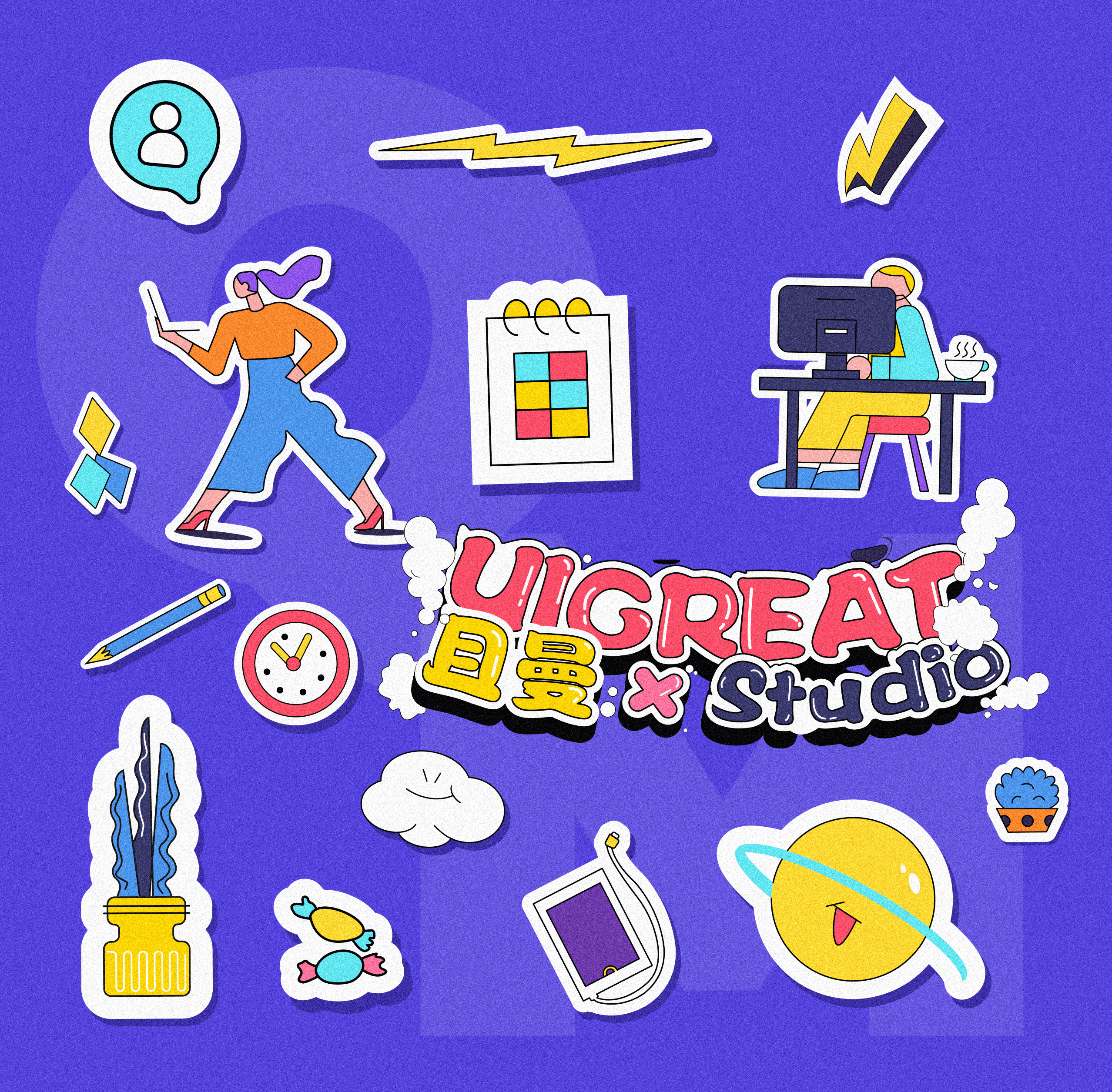 2019插画视觉总结（图ZMTkxNTU2ODc2） - 商业插画 - 站酷设计师鱼白白7原创素材 - 站酷ZCOOL