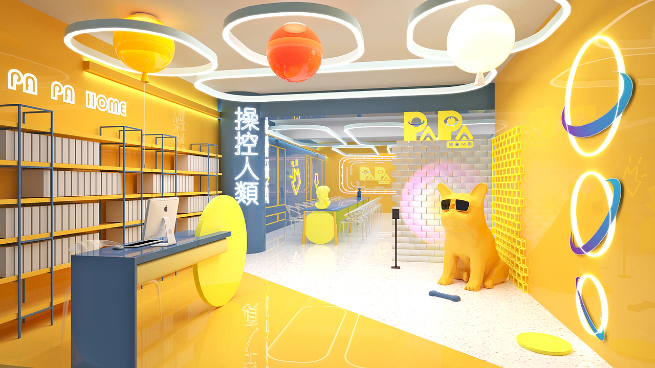 珠海PAPAhome轰趴馆-效果+实景（图ZMjU5MDE3MjUy） - 商业空间设计 - 站酷设计师未空间设计原创素材 - 站酷ZCOOL