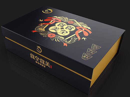 食全食美杂粮礼盒包装设计